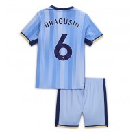 Maglia Calcio Tottenham Hotspur Radu Dragusin #6 Seconda Divisa Bambino 2024-25 Manica Corta (+ pantaloncini)